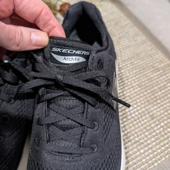 Skechers Black and White Arch Fit Sneakers - Picture 5 of 8